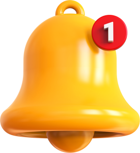 3D Notification Bell